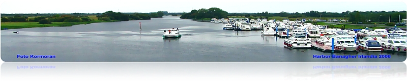 Banagher Harbour on the river Shannon Irleland 2006